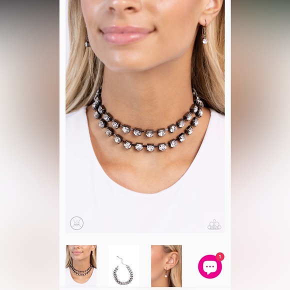 💎⚫️💎 “GLISTENING GALLERY” BLACK CHOKER WITH FREE MATCHING EARRINGS ~ PAPARAZZI❗️ - Picture 5 of 5